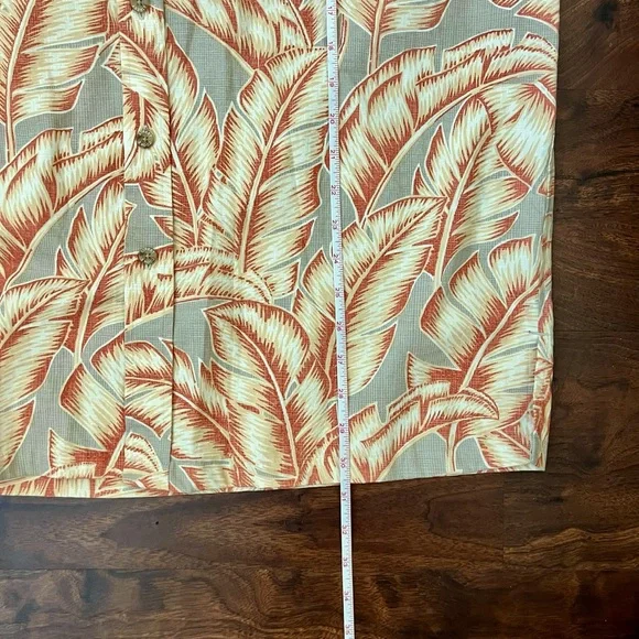 Cooke Street Honolulu Palm Leaves Short Sleeve Button Up Shirt Men’s Size L - Picture 4 of 11